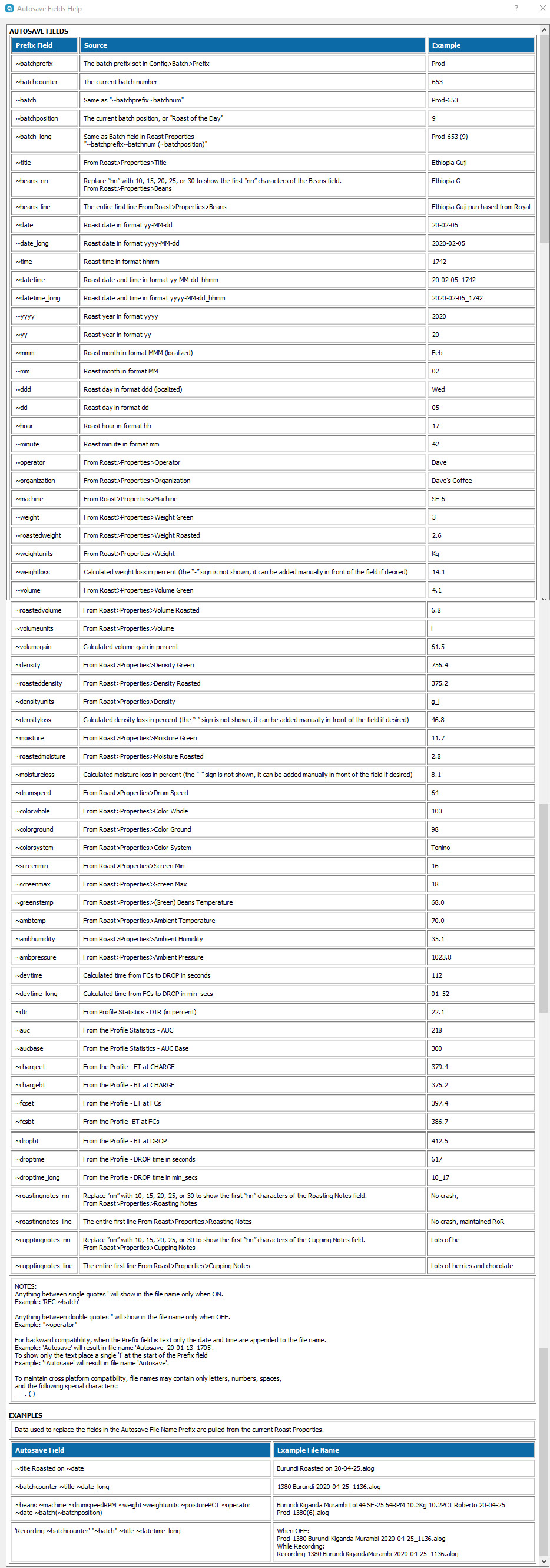 autosave fields