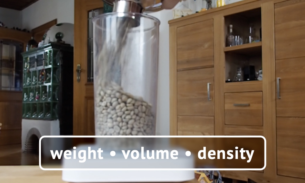weight • volume • density