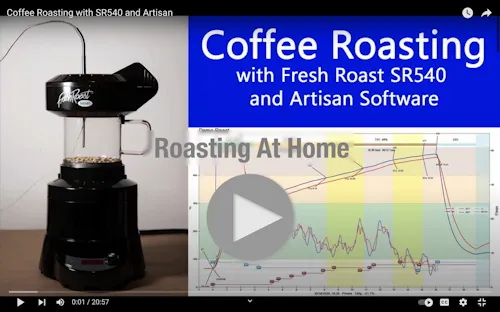 Coffee Roasting at Home - Coffee Roasting with SR540 and Artisan