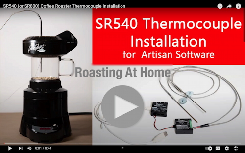 Coffee Roasting at Home - R540 Thermocouple Installation