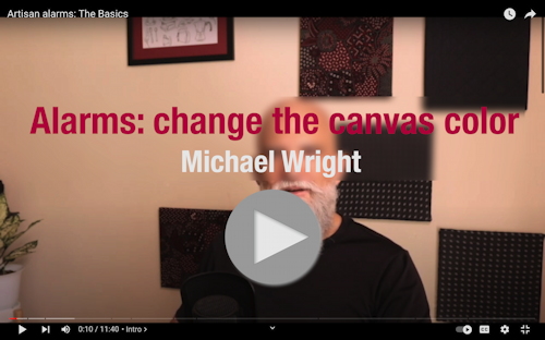 Michael Wright - Alarms: change the canvas color