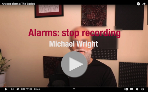 Michael Wright - Alarms: stop recording